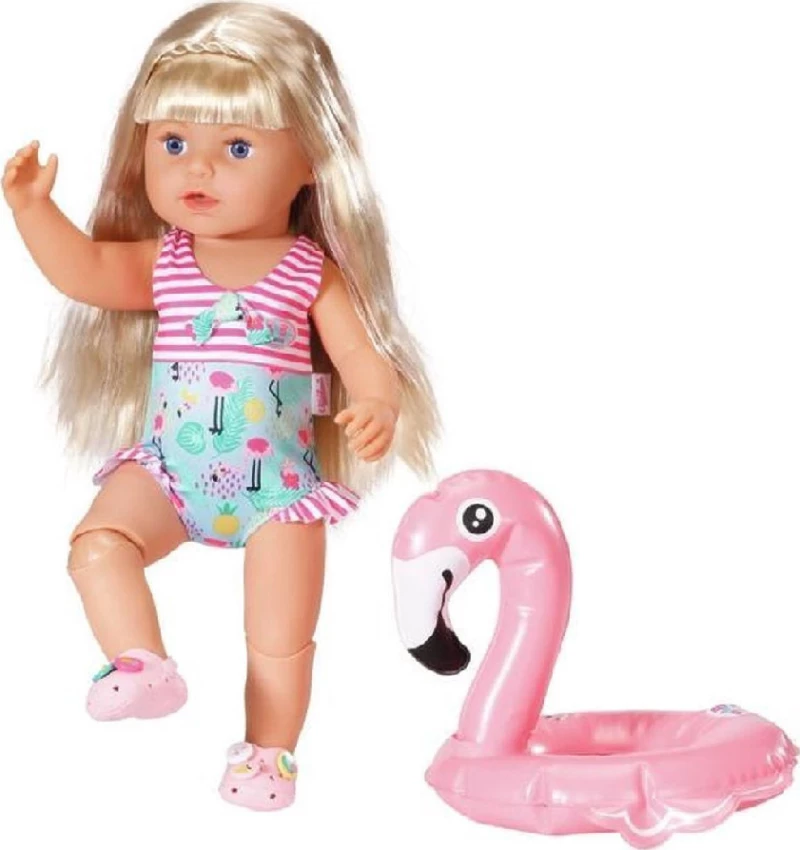 Zapf Baby Born Σετ Κολύμβησης Φλαμίνγκο (Zf829707) Zf829707