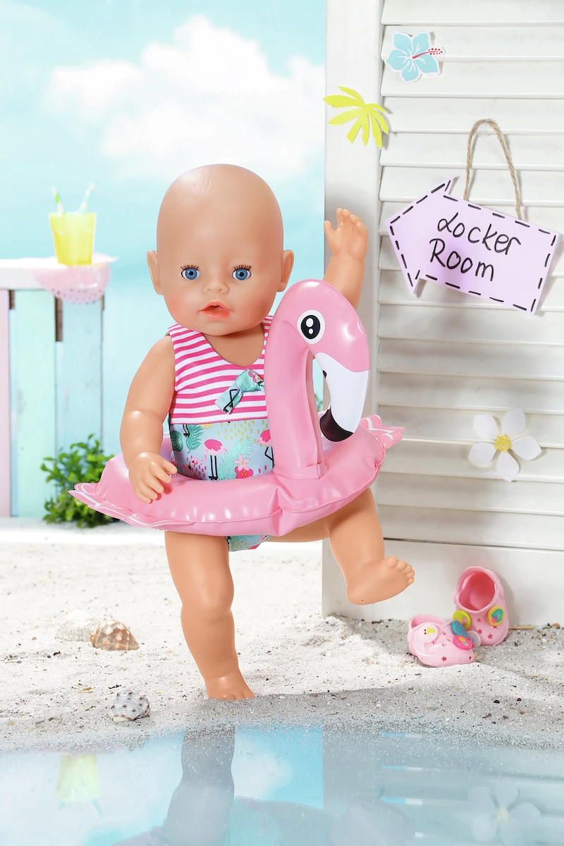 Zapf Baby Born Σετ Κολύμβησης Φλαμίνγκο (Zf829707) Zf829707