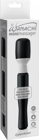 Pipedream Mini Wanachi Massager 20cm Black