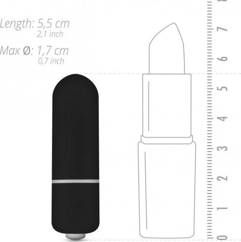 Easytoys Mini Bullet 5.5cm Black