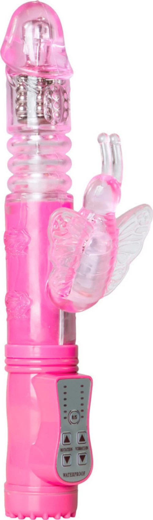 Shots Rotating Butterfly 25cm Pink