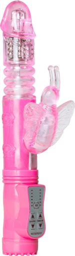 Shots Rotating Butterfly 25cm Pink