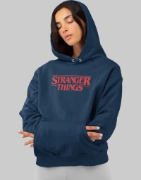 Stranger Things W Hoodie - FRENCH NAVY
