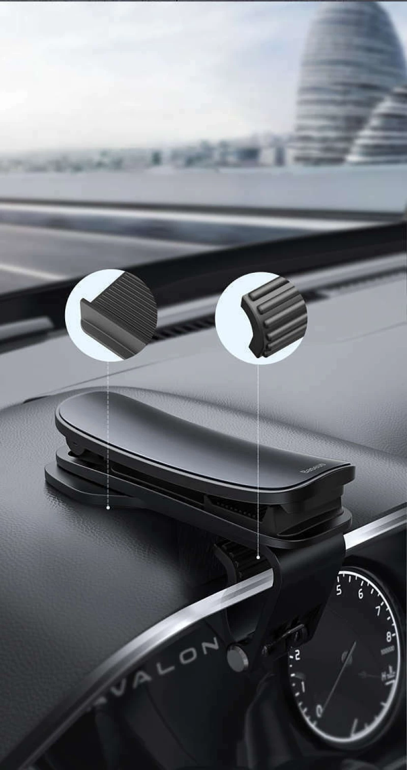 Baseus Βάση Κινητού Αυτοκινήτου Big Mouth Pro Car Mount Black με Κλιπ