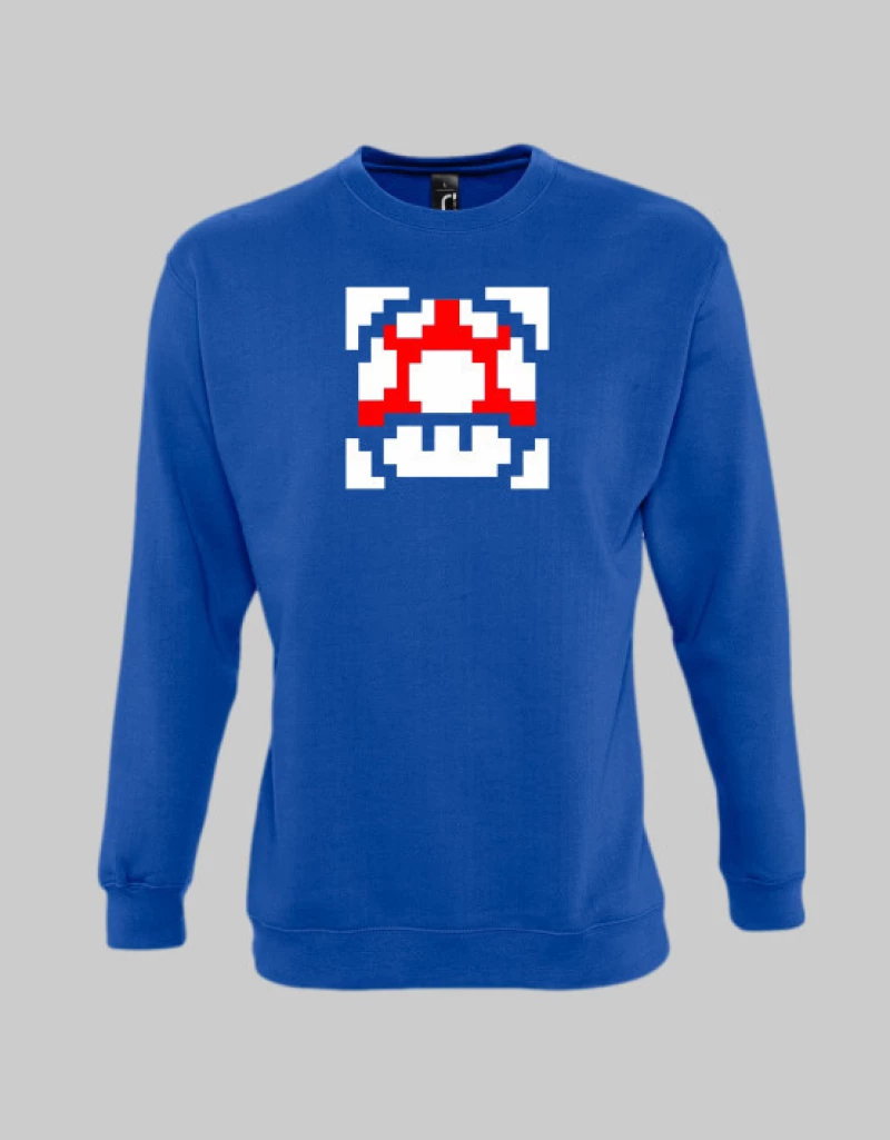 Super Mario Mushroom Sweatshirt - BLACK