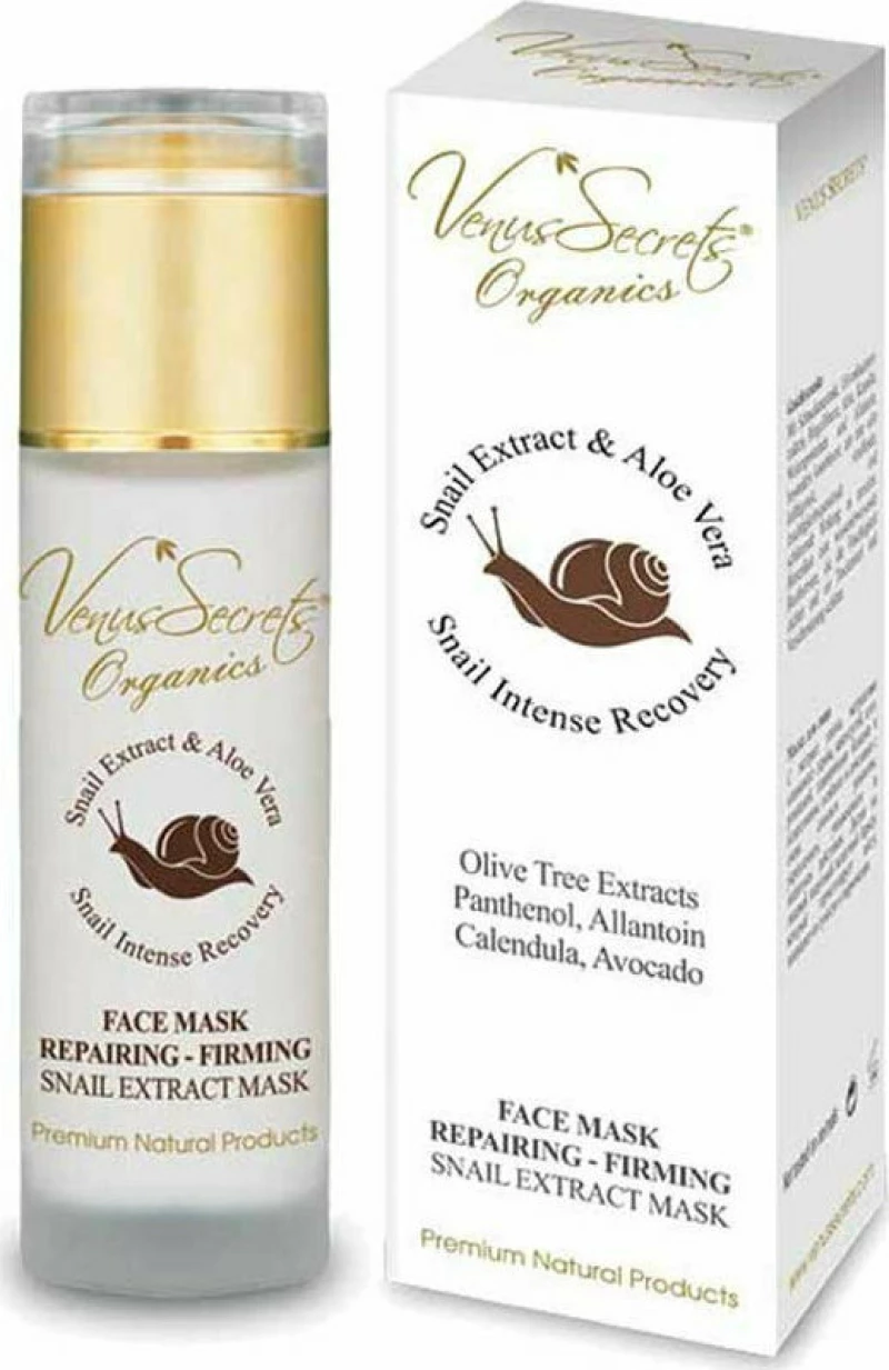 Venus Secrets Snail Extract & Aloe Vera Face Mask Repairing & Firming 80ml