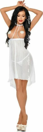 Me-Seduce Lucy Chemise White