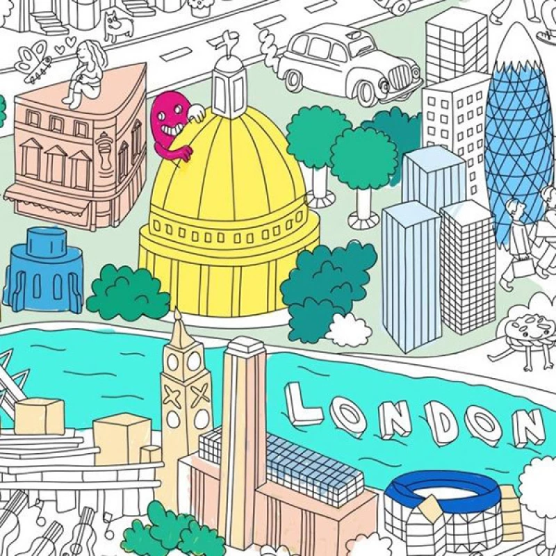 Omy Αφίσα Γίγας Για Ζωγραφική "London"