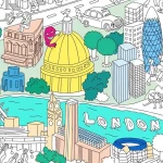Omy Αφίσα Γίγας Για Ζωγραφική "London"