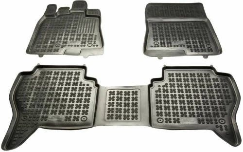 Rezaw Plast Σκαφάκι Πατάκι 3τμχ από Λάστιχο για Mitsubishi Pajero (2006+)
