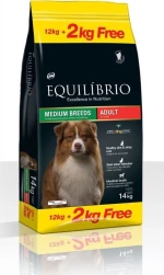 Equilibrio Adult Medium Breeds 12kg+2kg