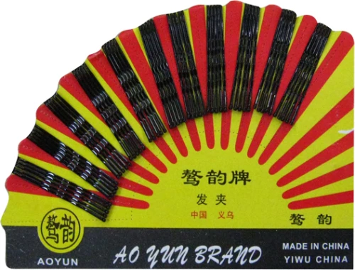 AGC Τσιμπιδάκια Μεταλλικά Μαλλιών Μαύρα 60τμχ