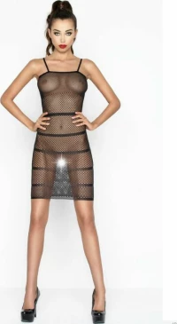 Passion Translucent Dress - Black