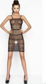 Passion Translucent Dress - Black