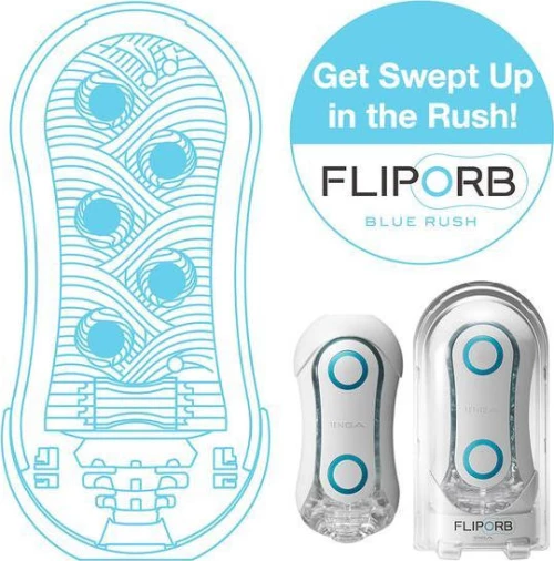 Tenga Flip Orb Blue Rush