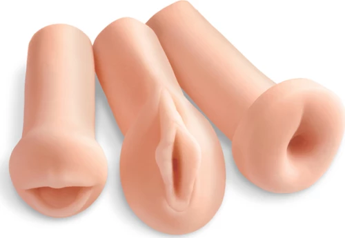 Pipedream PDX All 3 Holes Flesh