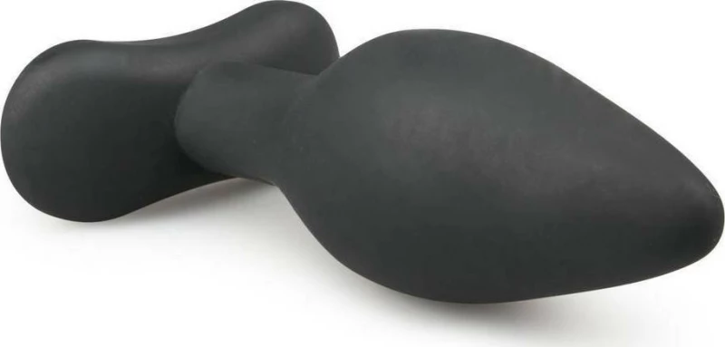 Easytoys Silicone Buttplug Medium Black 12cm