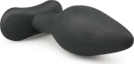 Easytoys Silicone Buttplug Medium Black 12cm