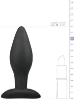 Easytoys Silicone Buttplug Medium Black 12cm