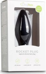 Easytoys Silicone Buttplug Medium Black 12cm