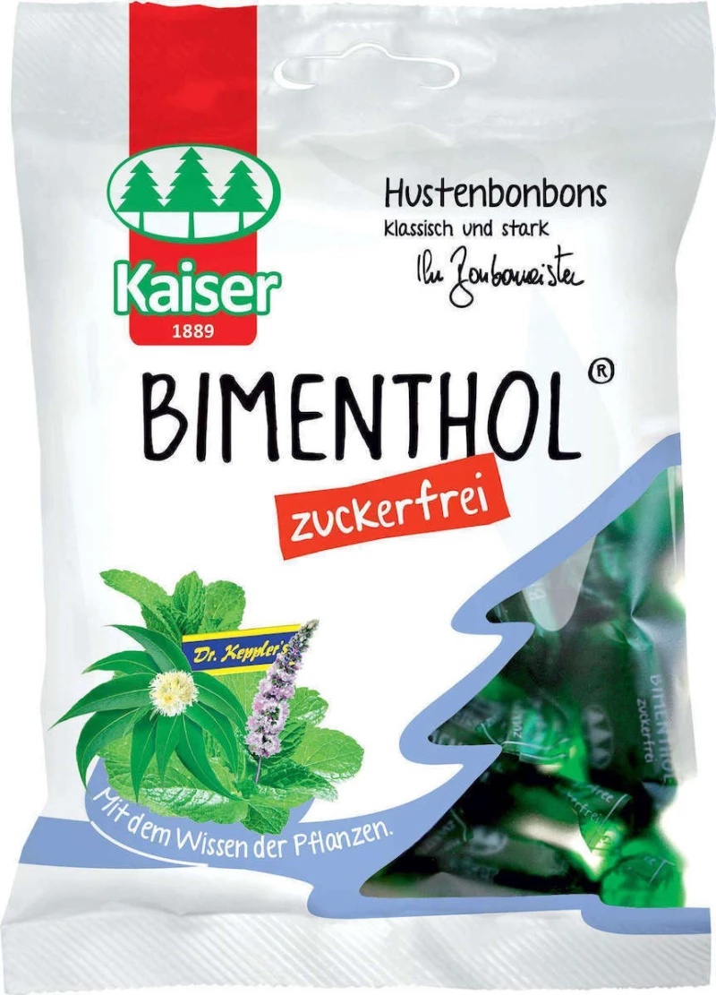Kaiser 1889 Bimenthol - Μέντα & Ευκάλυπτος Καραμέλες για το Βήχα & τον Πονόλαιμο 60gr