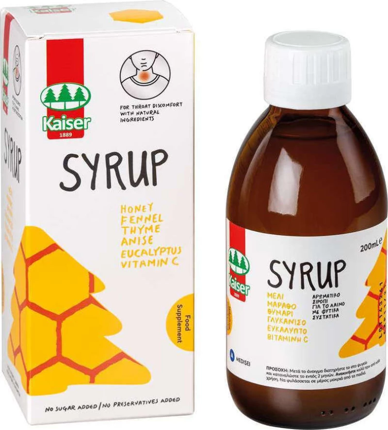Kaiser 1889 Kids Syrup Φυσική Γεύση 200ml