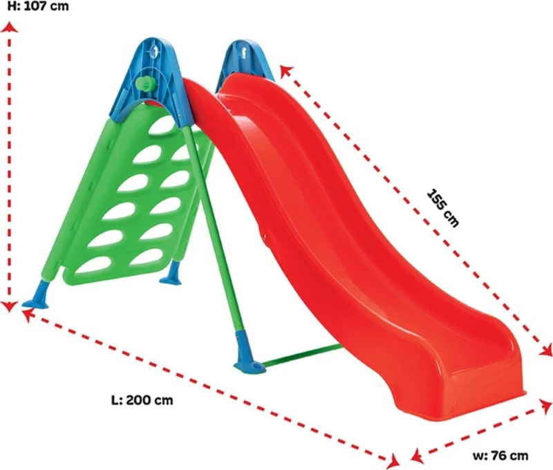 Παιδική Τσουλήθρα Climber Κόκκινο-Πράσινο Pilsan 07-969