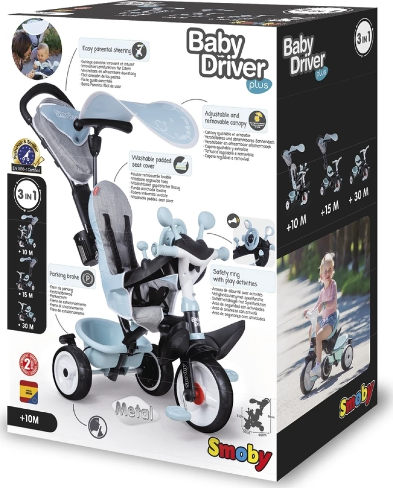 Smoby Baby Driver Plus Blue