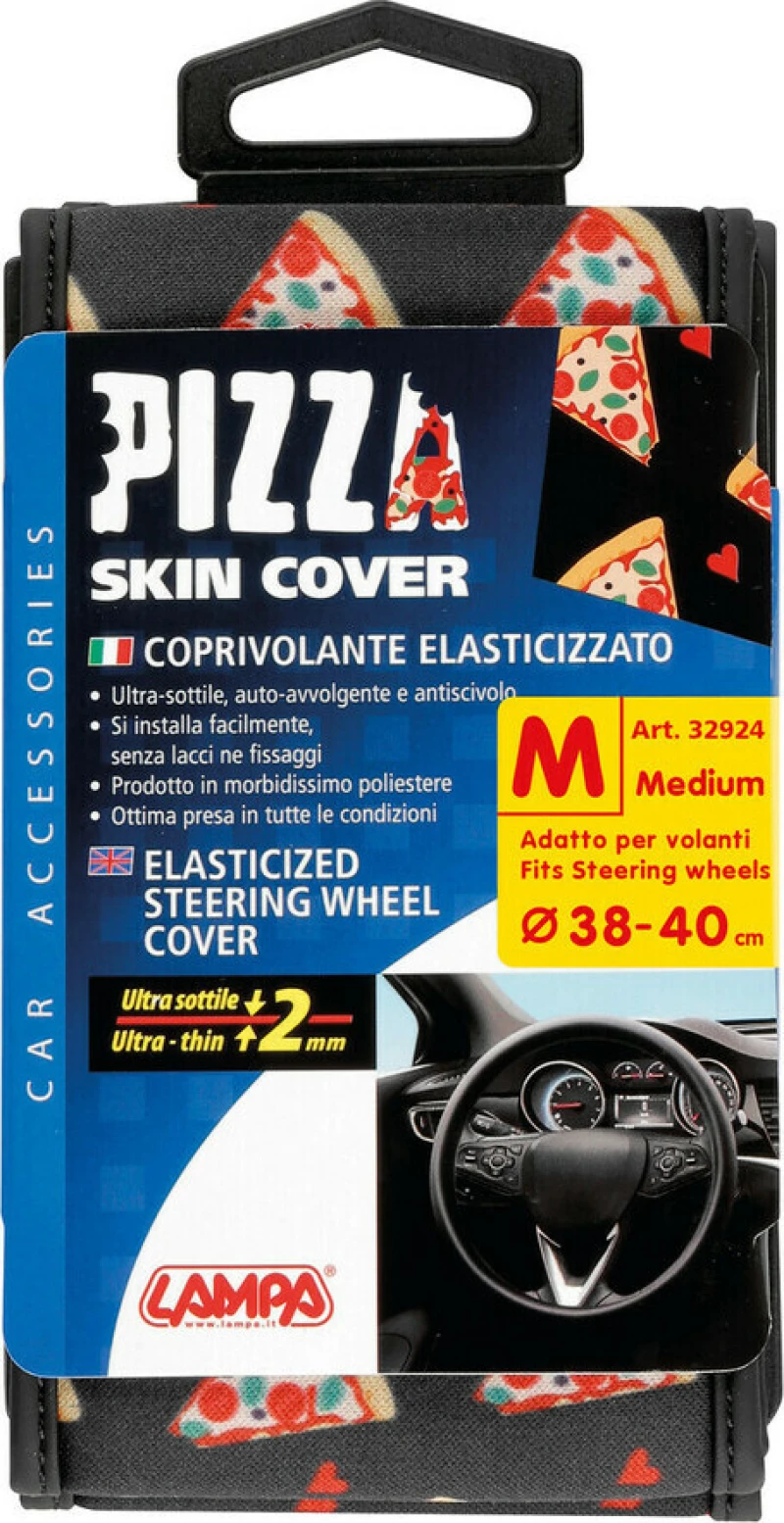 Lampa Skin-Cover Elasticized Μαύρο Pizza 38-40cm