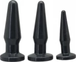 Timeless anal plugs 3 pcs black