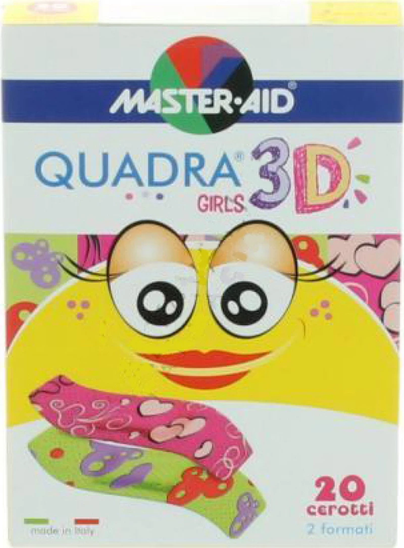 Master Aid Quadra 3D Girls 20τμχ