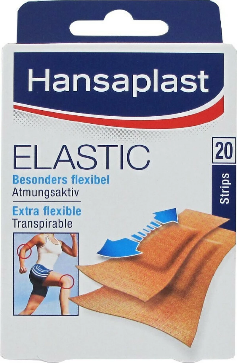 Hansaplast Elastic Επιθέματα Ελαστικά & Αδιάβροχα 20τμχ