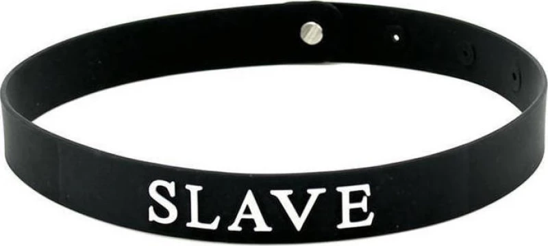 Black Silicone Slave Collar