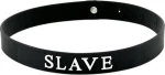 Black Silicone Slave Collar