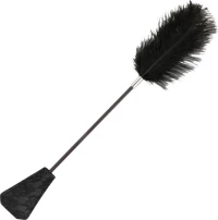 Darkness Feather Crop Black 56cm