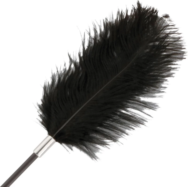 Darkness Feather Crop Black 56cm