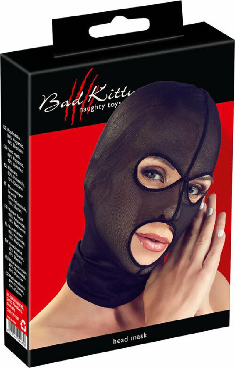 You2Toys Bad Kitty Head Mask Black