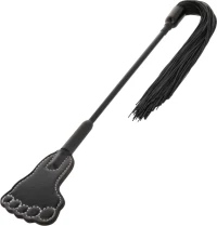 DARKNESS CROP & FLOGGER BLACK FETISH BDSM