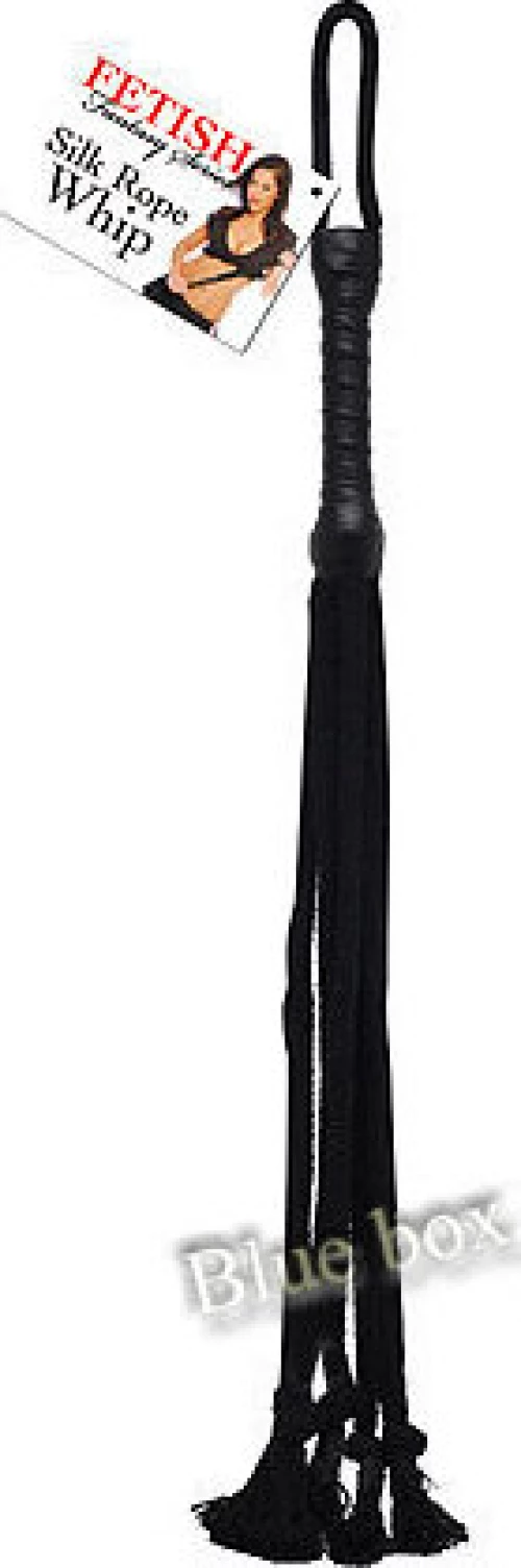 SILK ROPE WHIP BLACK