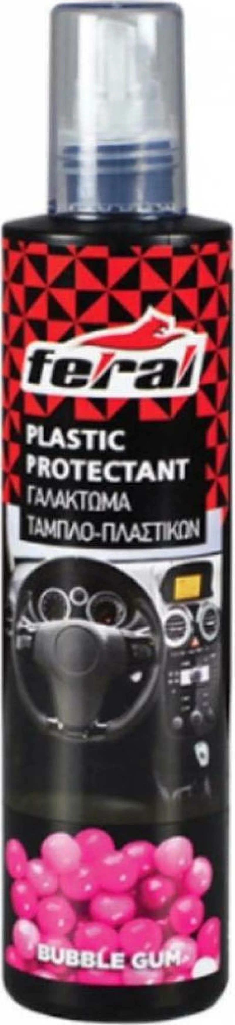 Feral Γυαλιστικό Συντηρητικό Πλαστικών Bubble Gum 300ml