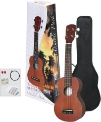 Gewa Almeria Ukulele Pack Soprano Brown/Red