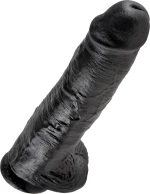 Pipedream King Cock Dildo With Balls 28cm Black