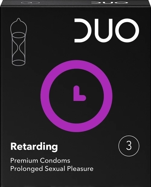 Duo Retarding Longer Pleasure Προφυλακτικά με Επιβραδυντικό 3τμχ