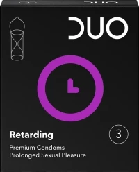 Duo Retarding Longer Pleasure Προφυλακτικά με Επιβραδυντικό 3τμχ