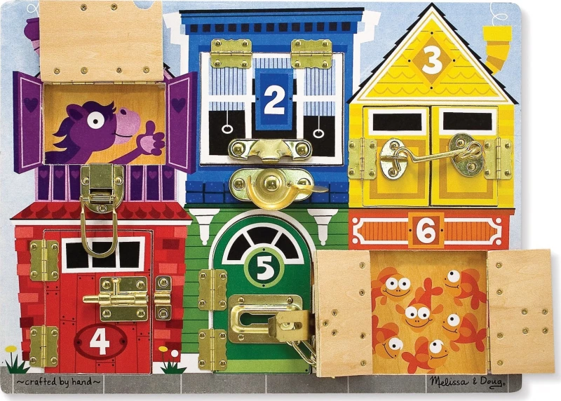 Melissa & Doug Wooden Latches Board