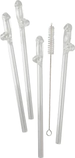 Willy Glass Drinking Straw 4τμχ
