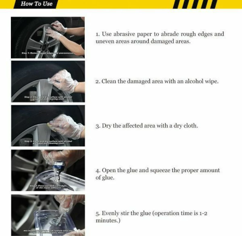 Locbondso DIY Alloy Wheel Repair Kit