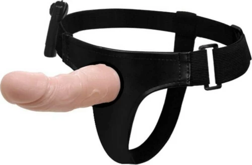 Hollow Strap-on With Vibration