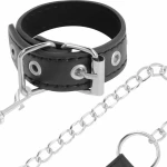 Darkness Penis Belt With Leash Black