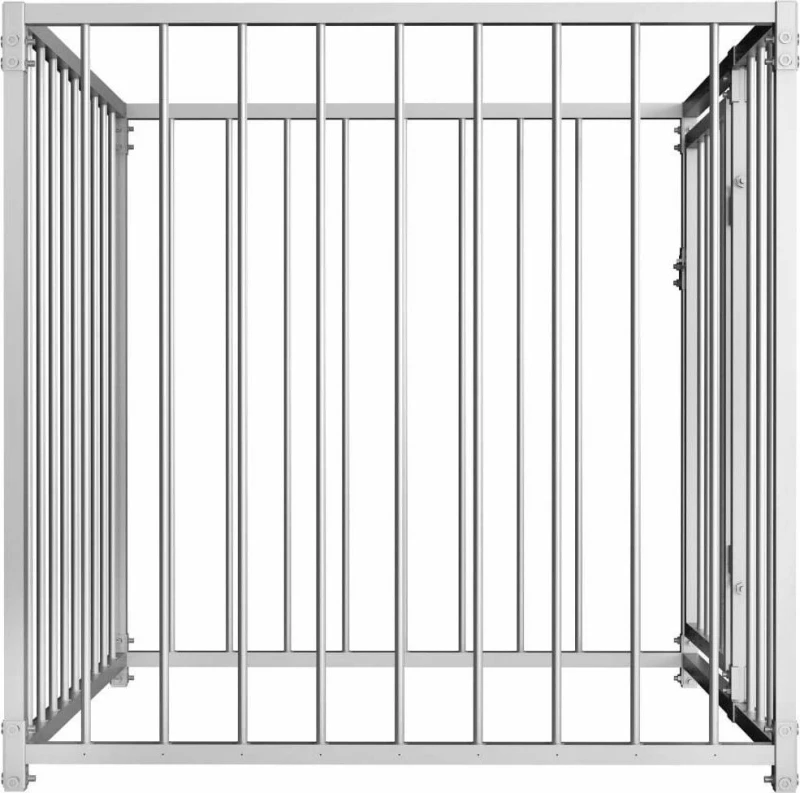 vidaXL Κλουβί Σκύλου Εξωτερικού Χώρου 100x100x100εκ.